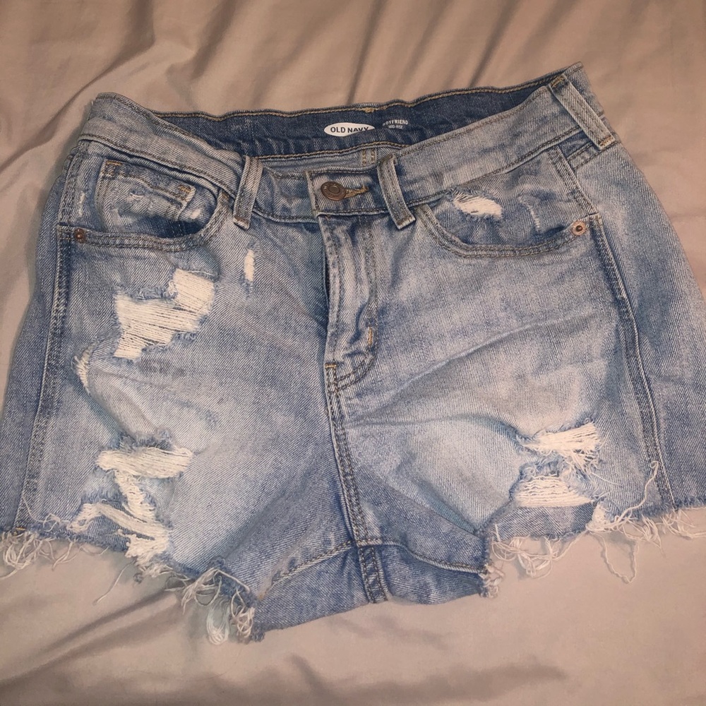 Old navy boyfriend jean shorts